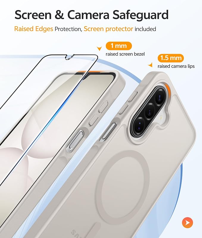 FNTCASE for Galaxy A17/A16 5G Phone Case: for Samsung A17 Cases Matte - Image 4