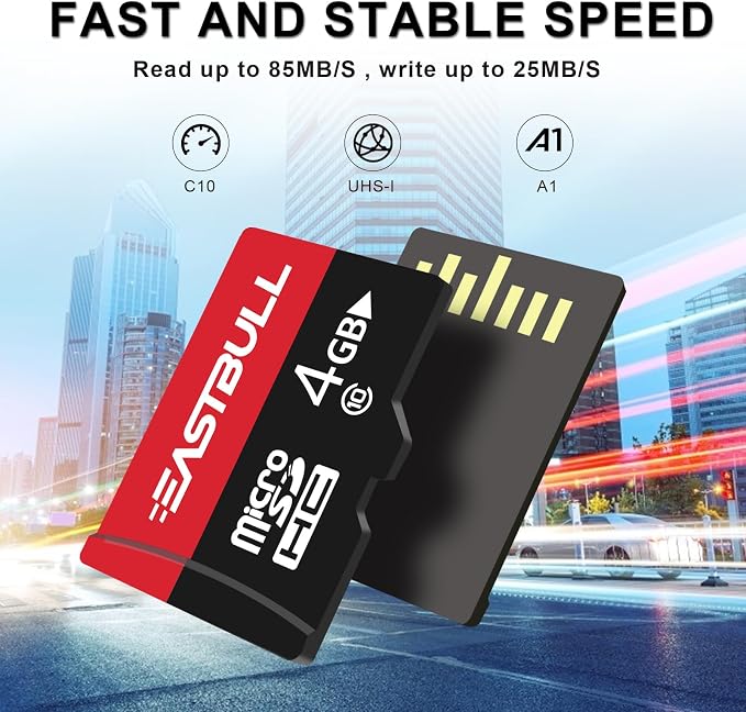 EASTBULL 4GB 10-Pack of Micro SD Card, 4GB SD Cards Pack Full HD Video 90MB/s - Image 4