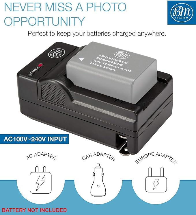 BM Premium DMW-BMB9 Battery Charger - Image 2