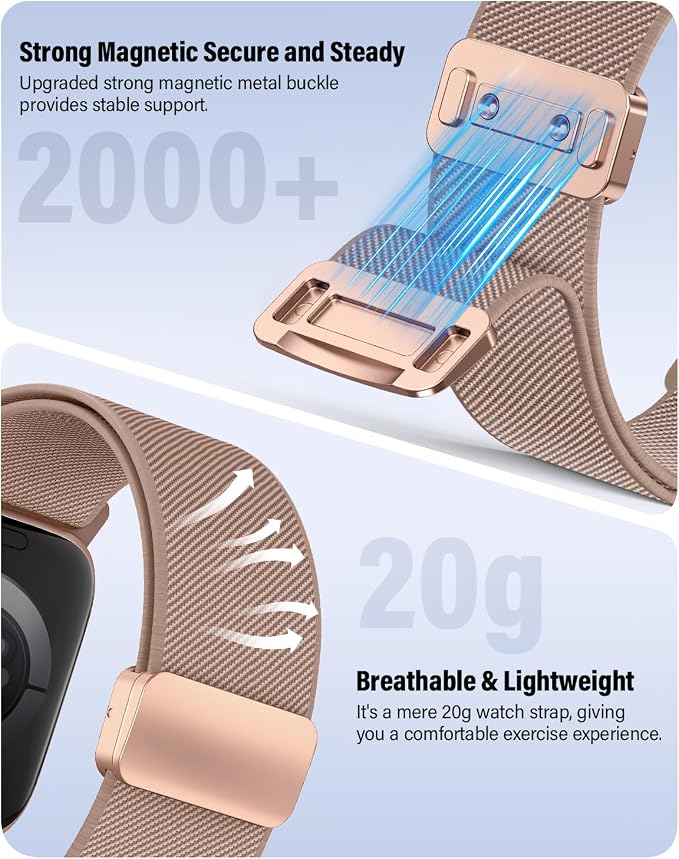 Stretchy Band Compatible with Apple Watch Bands 40mm 38mm 41mm 42mm 44mm 45mm - Image 4