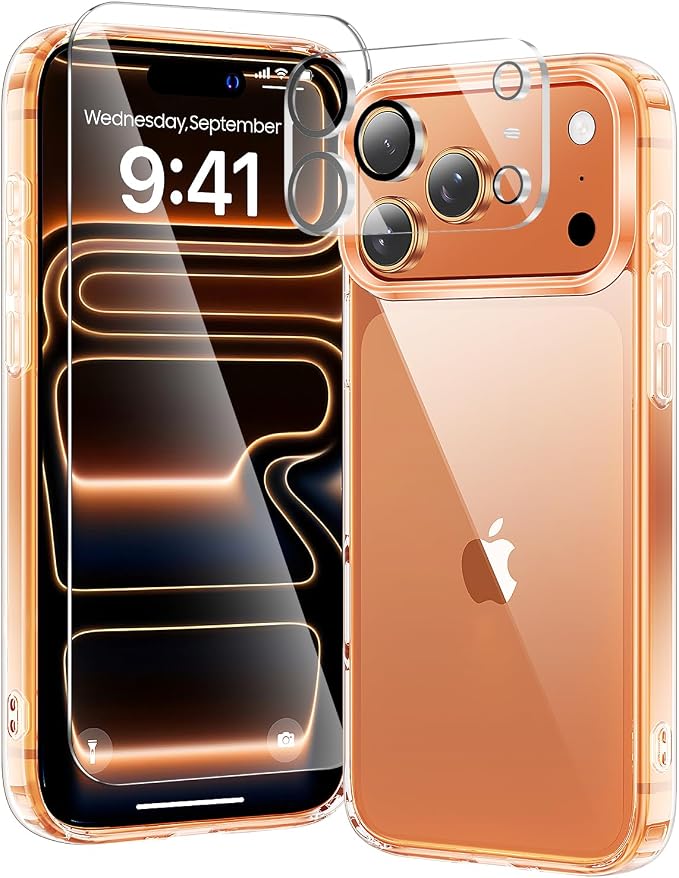 toushion 3 in 1 for iPhone 17 Pro Max Case Clear, Shockproof for Phone Cover by Unknown