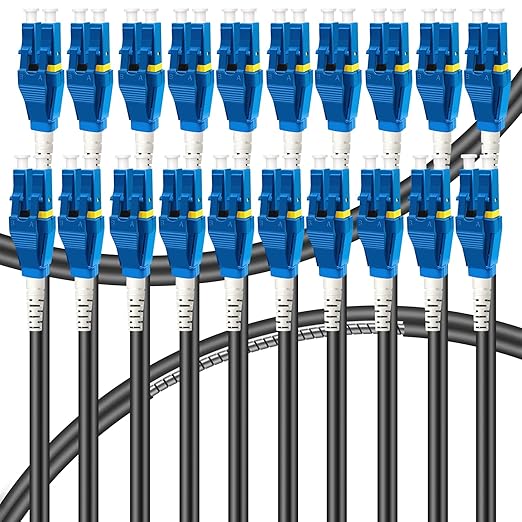 20-Pack - 3m Uniboot LC to LC Armored Fiber Patch Cable, Singlemode 9/125um by Bangun