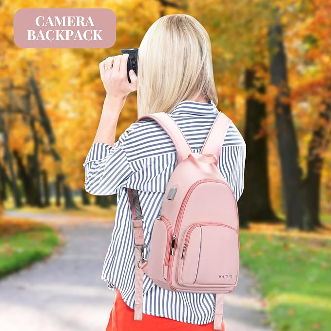 BAIGIO Camera Sling Bag Small Camera Backpack - Image 8