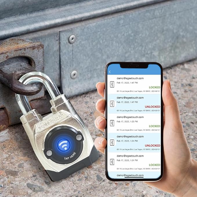5th GEN Outdoor Smart Padlock – Keyless Bluetooth & NFC Lock, Durable - Image 2