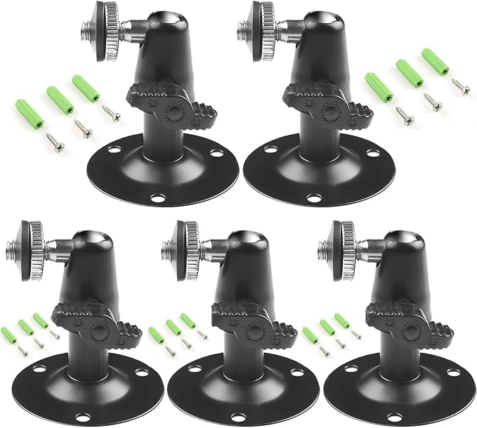 Security Wall Mount 5 Pcs Metal Outdoor Indoor Camera Bracket Mount by Unknown