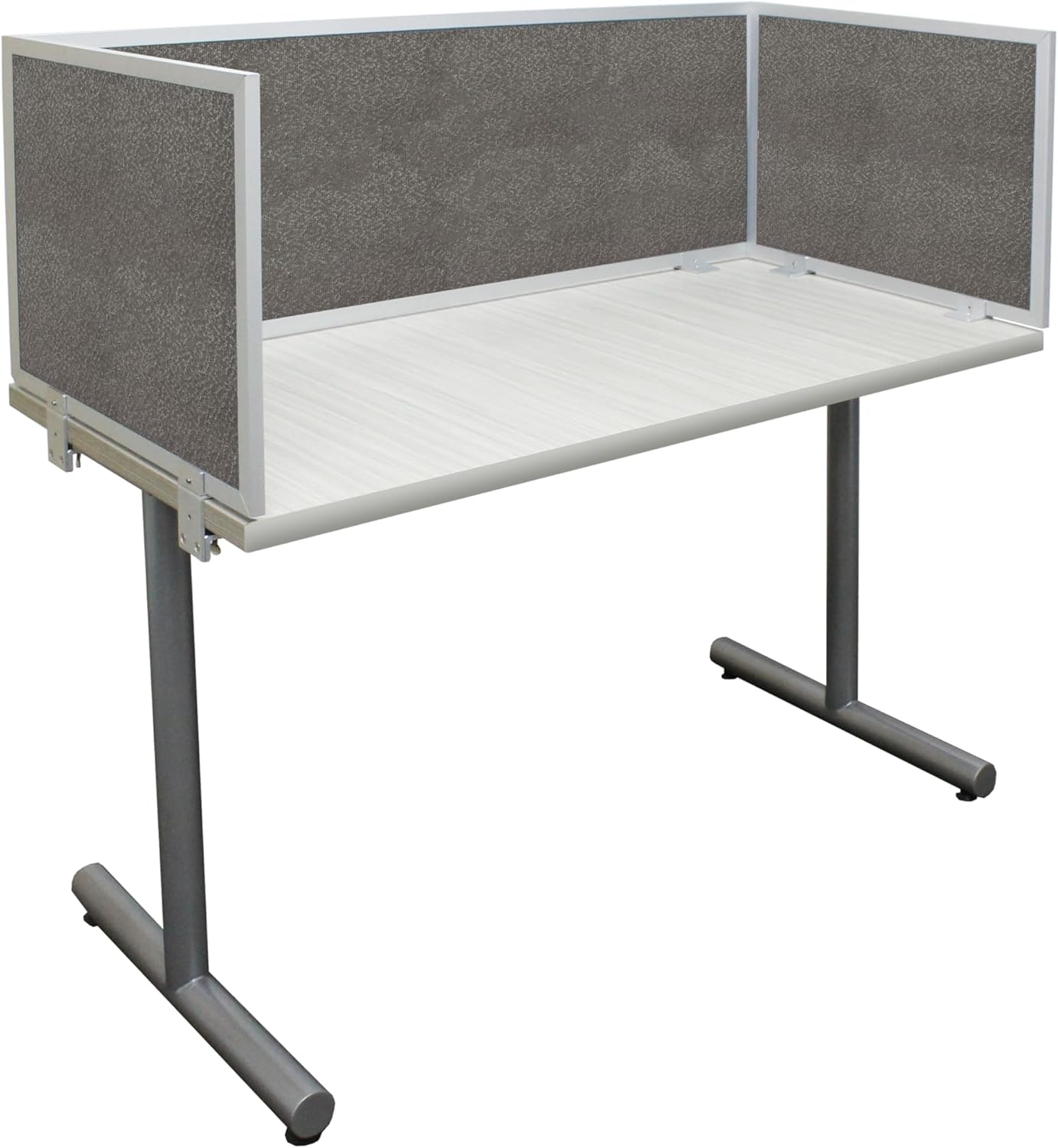 OBEX Acoustic Mounted Screen Privacy Panel Table Top Separator, Sound Blocking Desk Divider (Graphite, 18" X 30")