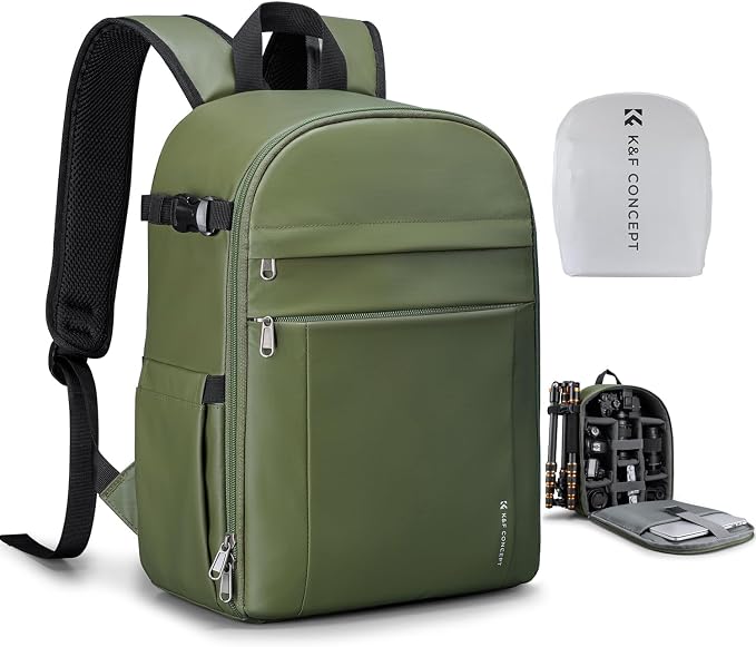 K&F CONCEPT Camera Bag Backpack, Professional DSLR/SLR/Mirrorless Camera by KFCONCEPT