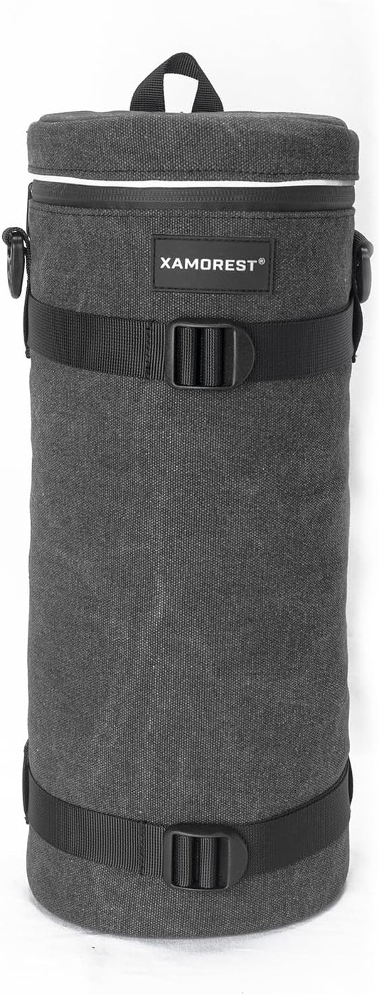 Camera Lens Case Bag for Photographyers, Zipper Waterproof Lens Protective by XAMOREST
