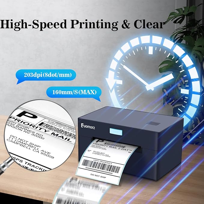 Thermal Shipping Label Printer for Small Businesses，4x6 Wireless Shipping Label - Image 3