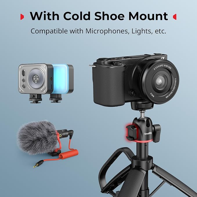 SMALLRIG Small Camera Tripod Selfie Stick, Extendable 8"-15" Mini Handheld - Image 7