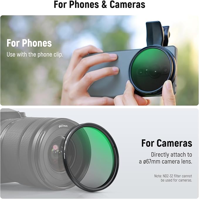 NEEWER 67mm Variable ND Filter Set Compatible - Image 7