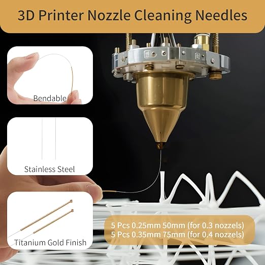 MAYJOY 3D Printer Nozzle Cleaning Kit–17 Pcs Tools Set - Image 3