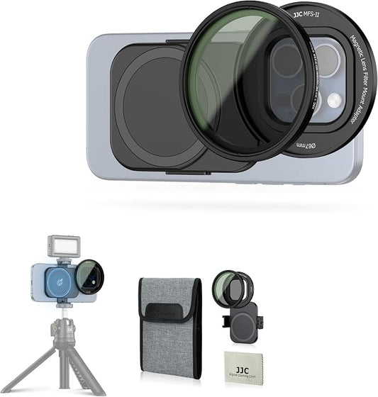 JJC 67mm ND Filter for iPhone, Magnetic Lens Filter Adapter by JJC