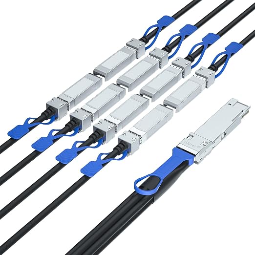 10Gtek 200GbE to 8x25GbE Splitter DAC, QSFP-DD to 8xSFP28, by 10Gtek