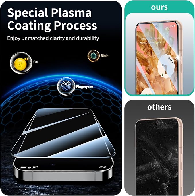 3+3+1-Pack, Screen Protector and Camera Lens Protector - Image 6