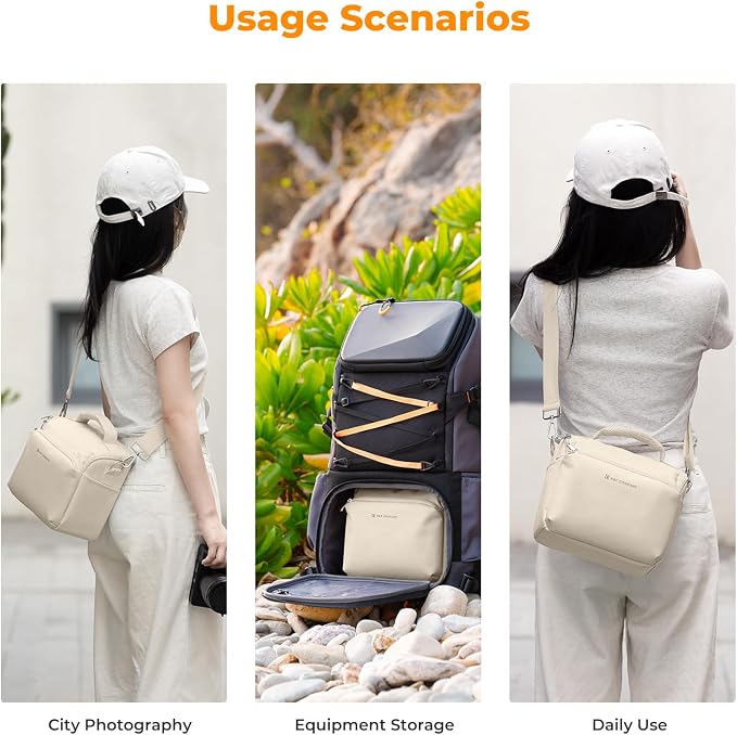 K&F CONCEPT Camera Sling Bag Small Crossbody Camera Case DSLR/SLR/Cute Compact - Image 7