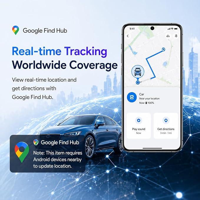 GPS Tracker for Vehicles, Magnetic Waterproof Car Tracker, No Monthly fees - Image 3