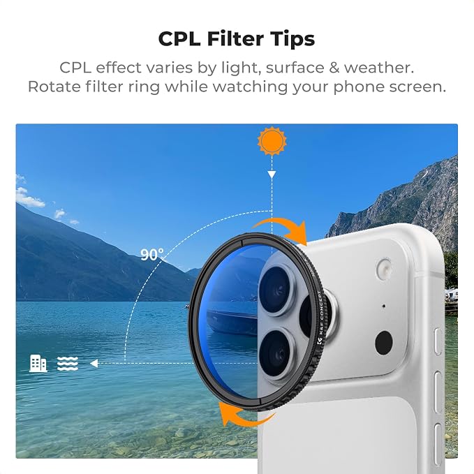 K&F CONCEPT FA301 Snap-On CPL Filter - Image 10