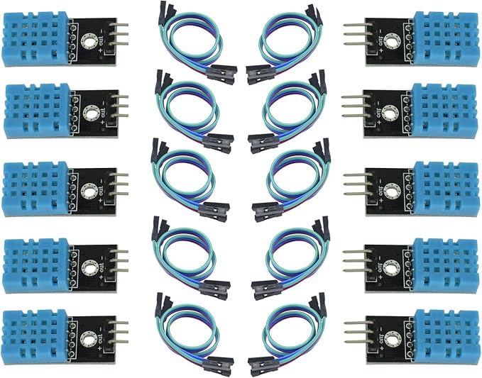 10 packs DHT11 Humidity Sensor Module, Digital Temperature and Humidity Sensor by hiBCTR