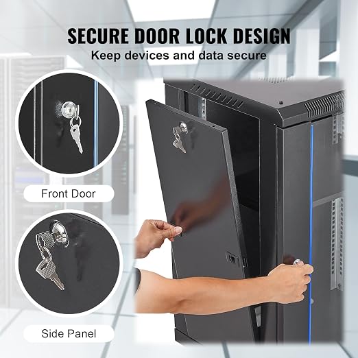 VEVOR 15U Wall Mount Network Server Cabinet, Server Rack Cabinet Enclosure - Image 5