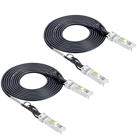 10Gtek 10G SFP+ DAC Twinax Cable, SFP+ to SFP+ Direct Attach Copper Passive by 10Gtek
