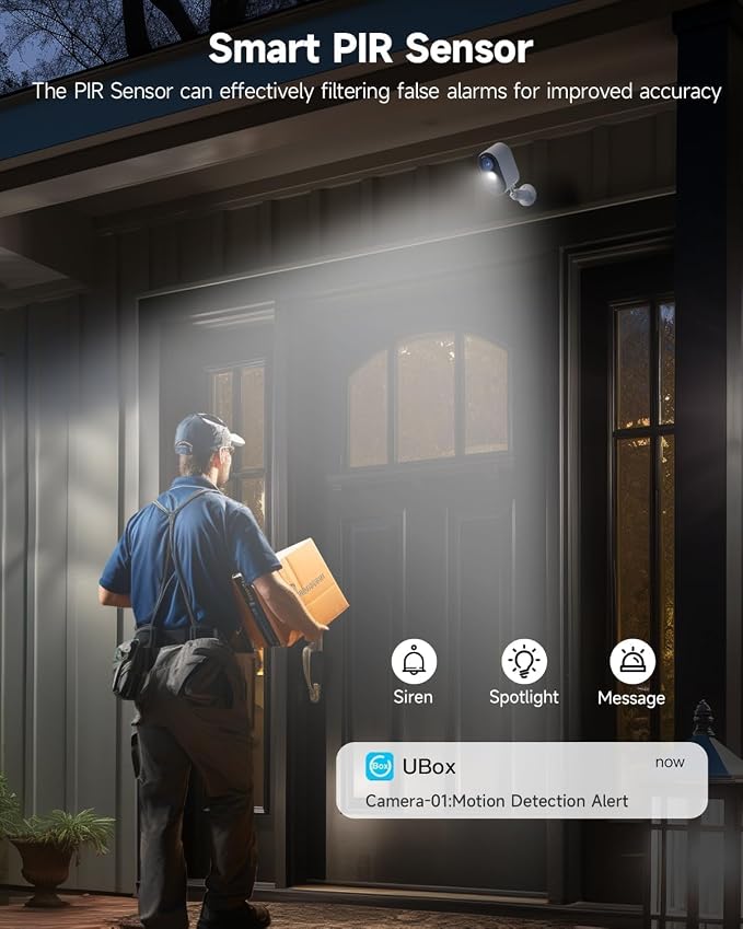 LIWAN Security Cameras Wireless Outdoor Indoor, 2.4GHZ WiFi Security Camera - Image 3