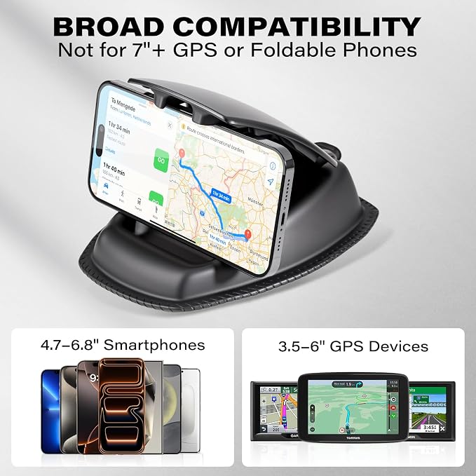APPS2Car GPS Car Truck Mount, Non-Slip GPS Bean Bag Dash Mount 2-in-1 Anti-Skid - Image 8