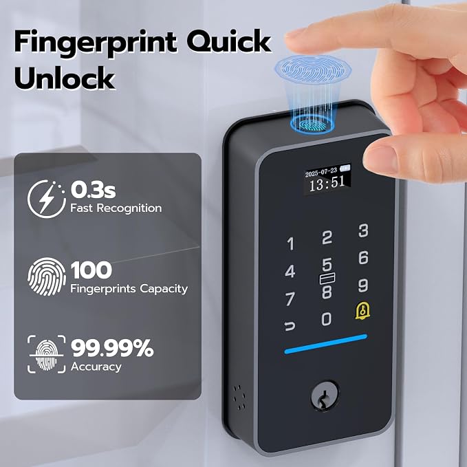 eLinkSmart Fingerprint Keyless Entry Door Lock - Image 2
