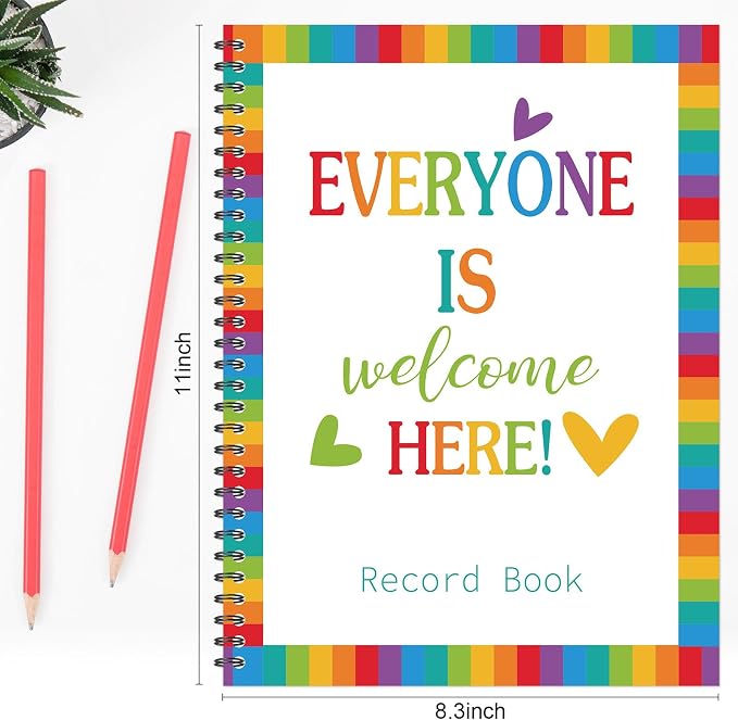 Faccito 8.3'' x 11'' Teacher Record Book 2026 Grade Book Undated Attendance - Image 2