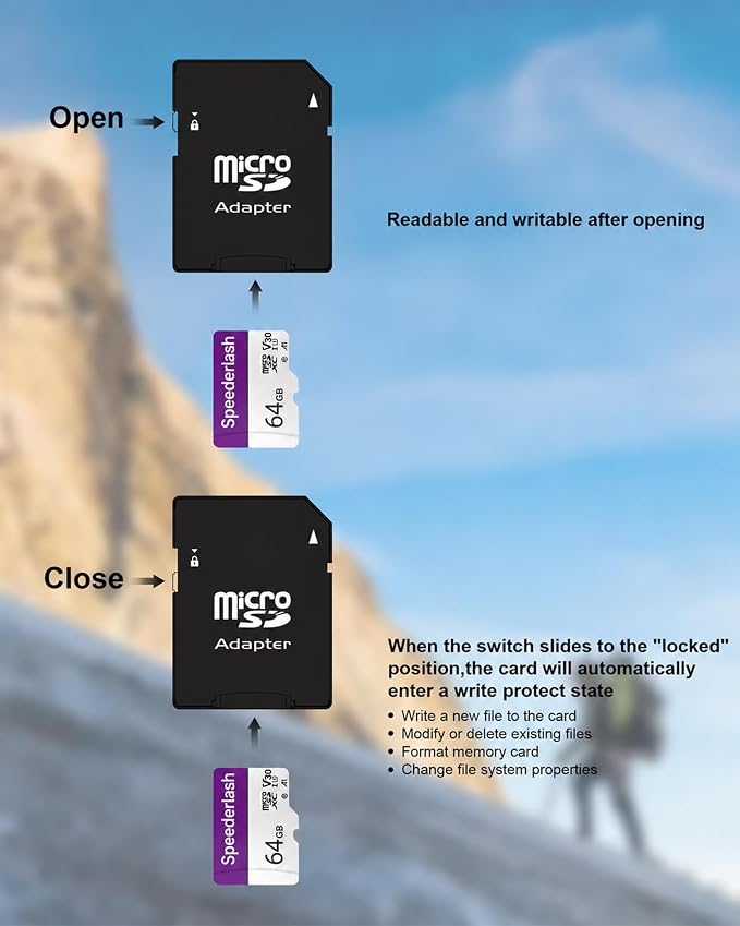 Micro SDXC Memory Card 64GB Pack, Speederlash Camera Plus TF Card - Image 5