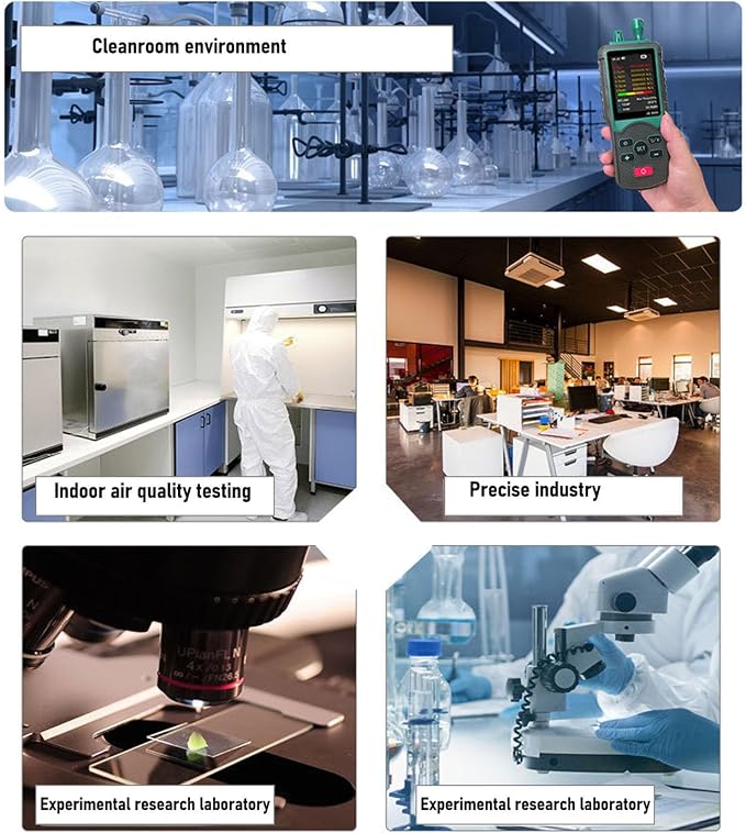 Dust Particle Counter Handheld Aerosol Dust Monitor Air Quality Detection - Image 4