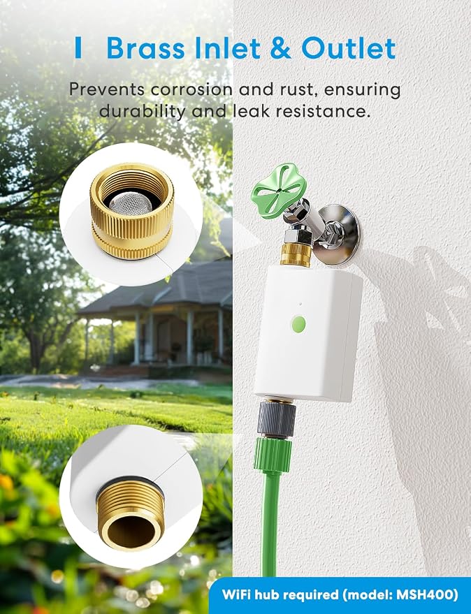 meross WiFi Water Hose Timer, Smart Sprinkler Timer - Image 2