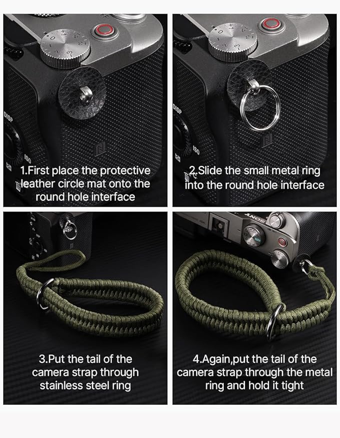 Camera Wrist Strap for Mirrorless Cameras, Quick Release Camera Wrist Strap - Image 3