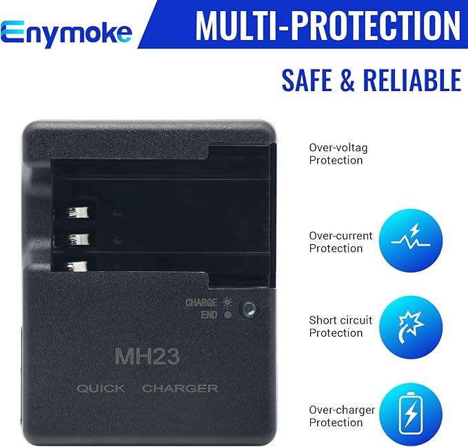 MH-23 Quick Battery Charger for Nikon: for EN-EL9 EN-EL9a Battery Compatible - Image 5