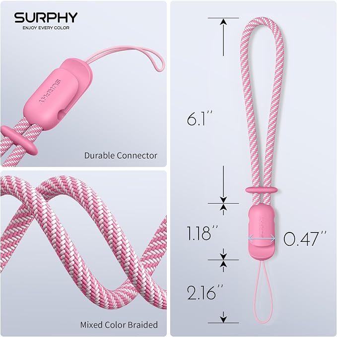 SURPHY 2 Pack Phone Lanyard for Cellphone Case, Phone Wrist Strap for Case - Image 5