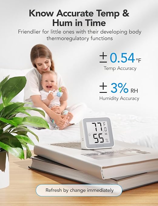 GoveeLife E-Ink Bluetooth Thermometer Hygrometer, Smart Digital Indoor Wireless - Image 4
