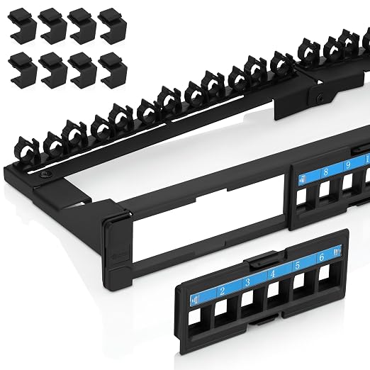 Everest 24 Port Keystone Patch Panel by EverestMediaSolutions