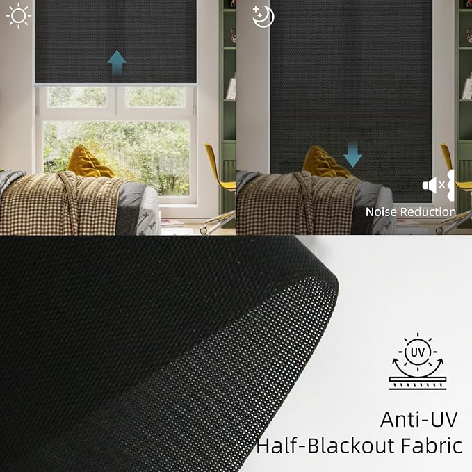 SmartWings Motorized Roller Shades 5% Openness Work - Image 6