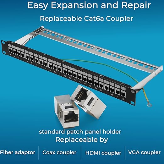 Rapink Patch Panel 24 Port Cat6A - Image 3