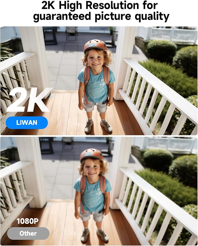 LIWAN Security Cameras Wireless Outdoor Indoor, 2.4GHZ WiFi Security Camera - Image 3