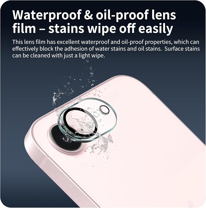 4-Pack Camera Lens Protector for iPhone 16e/17e, 9H Tempered Glass Camera Cover - Image 5