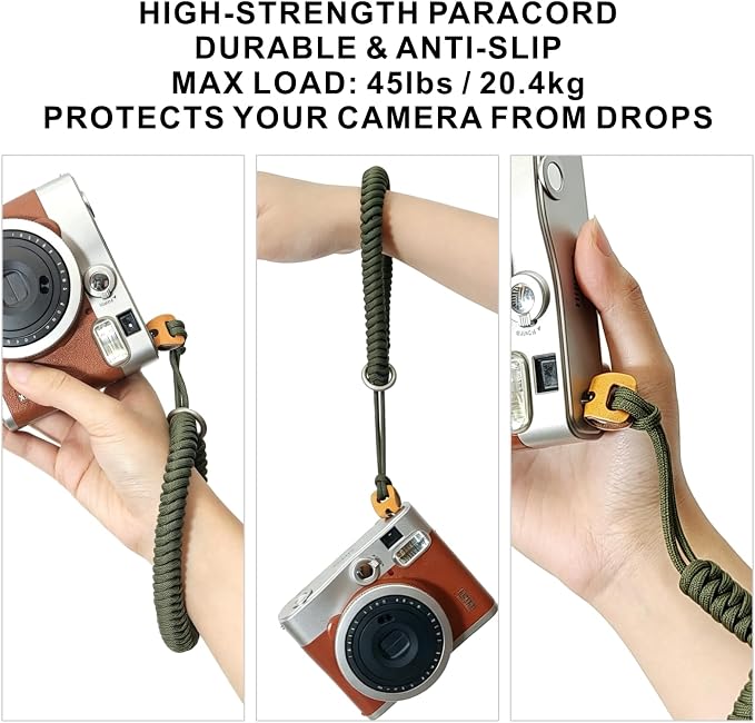 Noopel Camera Wrist Strap, Braided Nylon Hand Strap, Anti-Slip Secure Design - Image 4