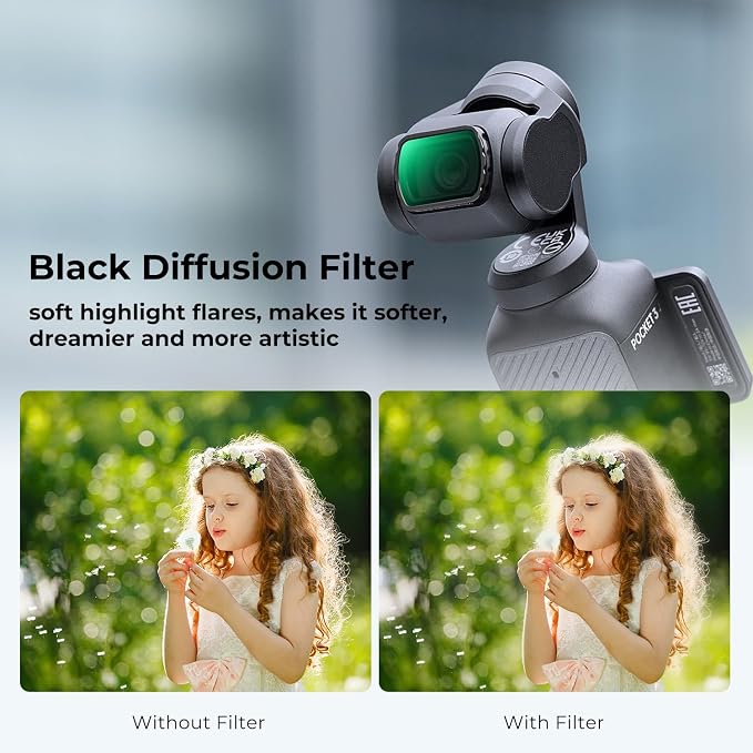 K&F CONCEPT Magnetic ND & Black Diffusion 1/4 Filter Set Compatible - Image 4