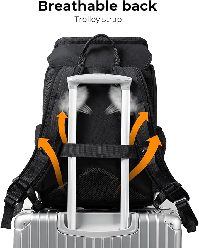 K&F CONCEPT Camera Backpack, Hard Shell Camera Bag, Large Capacity Photography - Image 5
