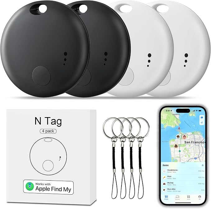 Tracker Tag 4 Packs Bluetooth Tracker, Smart Tag Locator Tracking Device by Unknown