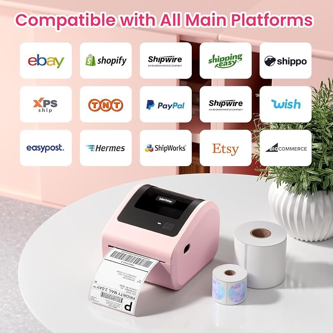 Bluetooth Shipping Label Printer - Image 4