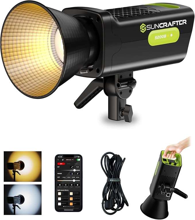 200W Bi-Color COB Video Light by SUNCRAFTER