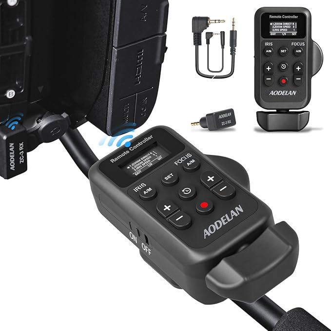 Upgraded Wireless Camcorder Remote Control Zoom Controller by AODELAN