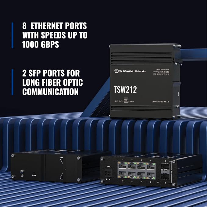 Teltonika TSW212 Industrial Managed Ethernet Switch - Image 6
