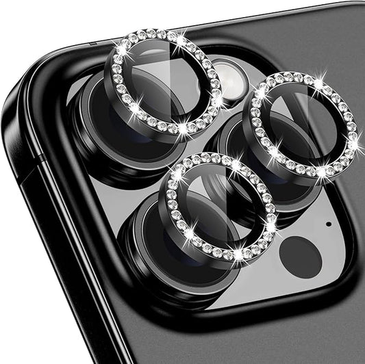 for iPhone 16 Pro/16 Pro Max Camera Lens Protector Bling Individual Metal by Xfilm